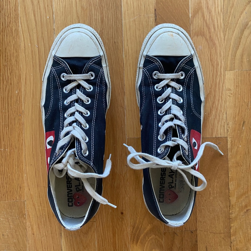 CdG PLAY x Converse Chuck Taylor All Star One Heart Low-Top Sneakers